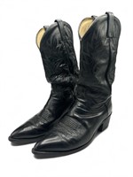 Vintage Dan Post black leather cowboy boots
Size