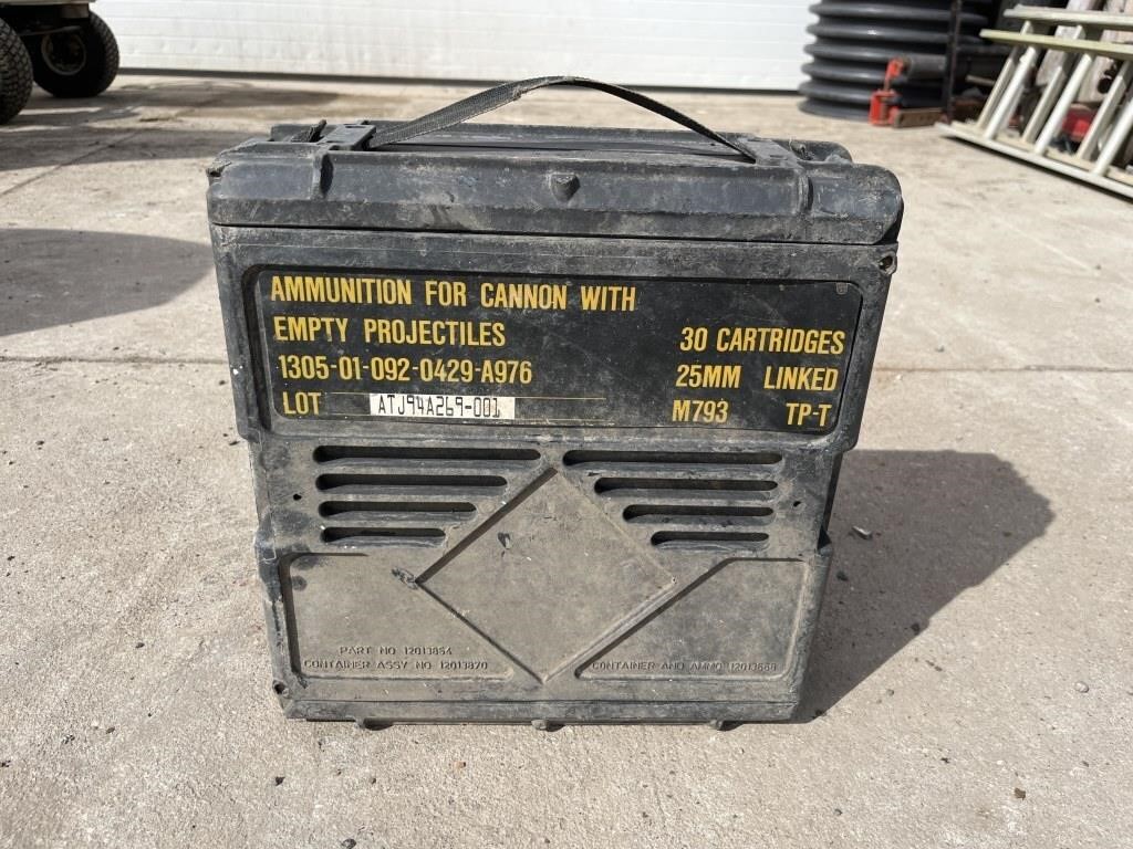 Ammunition for cannon case