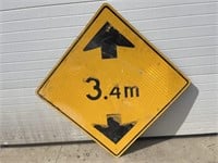 Road sign- 3.4m