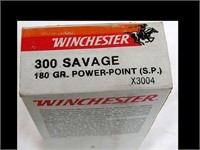 WINCHESTER 300 SAVAGE 180 GR POWER POINT (S.P.)
