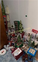 Christmas Decorations Left Side Closet. Art Glass