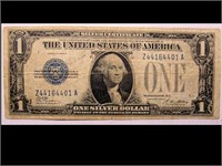1928A $1 SILVER CERTICICATE  - FUNNY BACK
