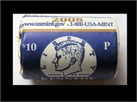 BANK ROLL OF 2008-P KENNEDY 1/2 DOLLARS