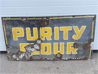 Metal sign- Purity Flour