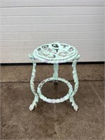 Blue metal plant stand