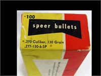.270 SPEER  BULLETS FULL BOX