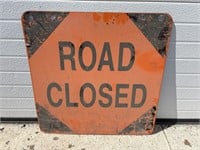 Metal sign: road closed
