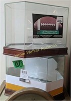 2 Glass Football Display  Cases