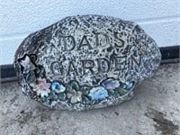 Garden stone decor: dads garden