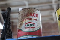 TEXACO MOTOR OIL CAN - FULL