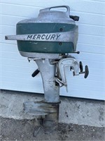 Green mercury boat motor