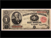 AU - SERIES OF 1891 $1 TREASURY NOTE