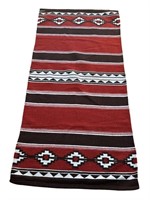 Vintage Navajo style hand woven Kilim rug