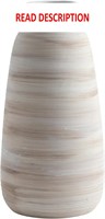 $33  ALMA White Vase 11 Inch  Ceramic Boho