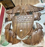 EAGLE NAVY OFFICER CREST PLAQUE