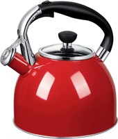 $37  2.5QT Rorence Whistling Steel Kettle (Red)