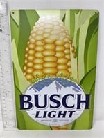 Metal sign- Busch Beer/Corn
