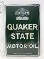 Metal sign- Quaker State Motor Oil