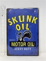 Metal sign- Skunk Oil
