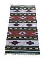 Vintage Native American style hand woven rug