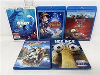 5 Blu-Ray DVD movies