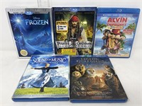5 Blu-Ray DVD movies