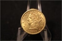 1886-S $5 Pre-33 Gold Liberty Head Gold Coin
