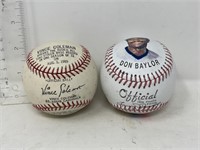2 baseballs