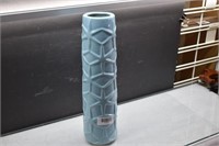 Tall Blue Ceramic Vase