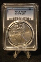 2017 Certified 1oz .999 Pure Silver Eagle