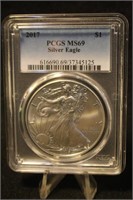 2017 Certified 1oz .999 Pure Silver Eagle