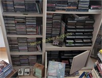 Large Collection Of Cds, Cassette Tapes. Many New