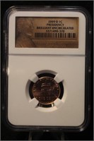 2009 BU Certified First Day Ceremony Lincoln Cent