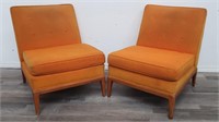 Pair of mid century modern lounge chairs