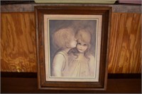 Framed Print "A Little Kiss" by Margaret Kane