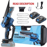 $40  iDOO Mini Chainsaw Cordless  6inch  20V  Blue