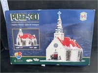 3D Country church puzzle