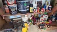 Rolling Cart, Car Wax And Polish, Vintage Cans