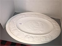 Turkey platter and plastic tray