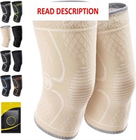 $20  CAMBIVO Knee Brace  Beige Large 2 Pack