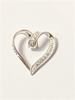 .925 Silver Mother's Day  Heart Pendant   H