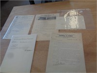 1900'S LETTERS & PAPER ITEMS