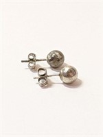.925 Silver Stud Earrings    C