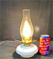 Vintage Electrified Kerosene Hurricane Lamp