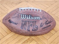 Vintage NFL multi hand signed football