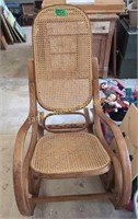 39" Bent Wood Rocking Chair. In Garage