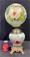 Victorian Handpainted Gone with the Wind Lamp