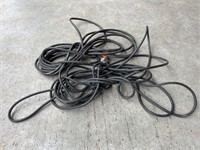 2 black extension cords