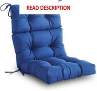 High Back Chair Cushion  All-Weather  Navy Blue
