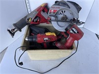 Skilsaw battery operated tools